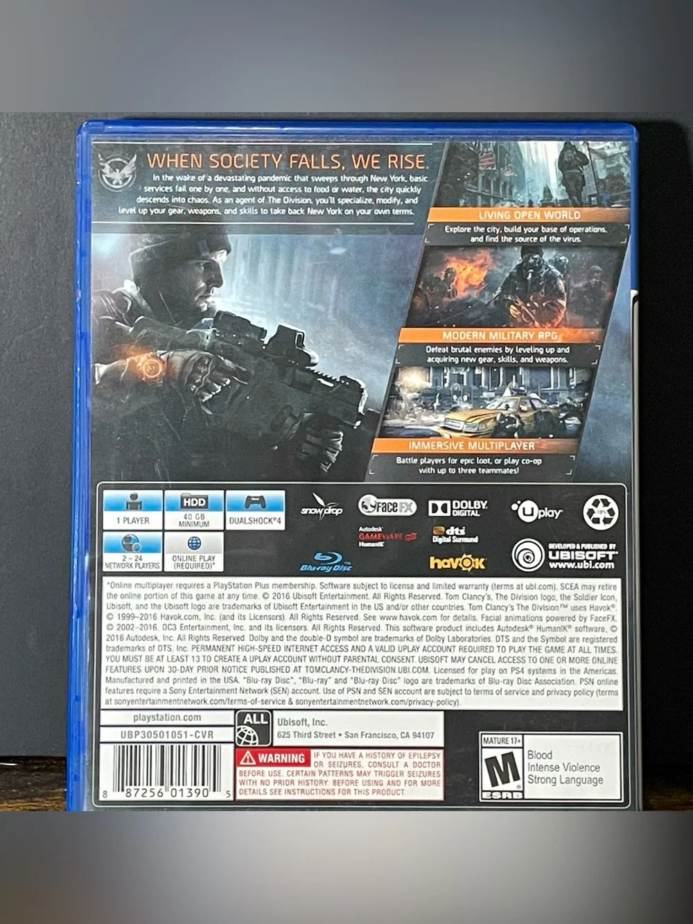 Tom Clancy's The Division -(PS4)